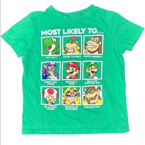 Old Navy Mario Nintendo Boys Graphic Tshirt